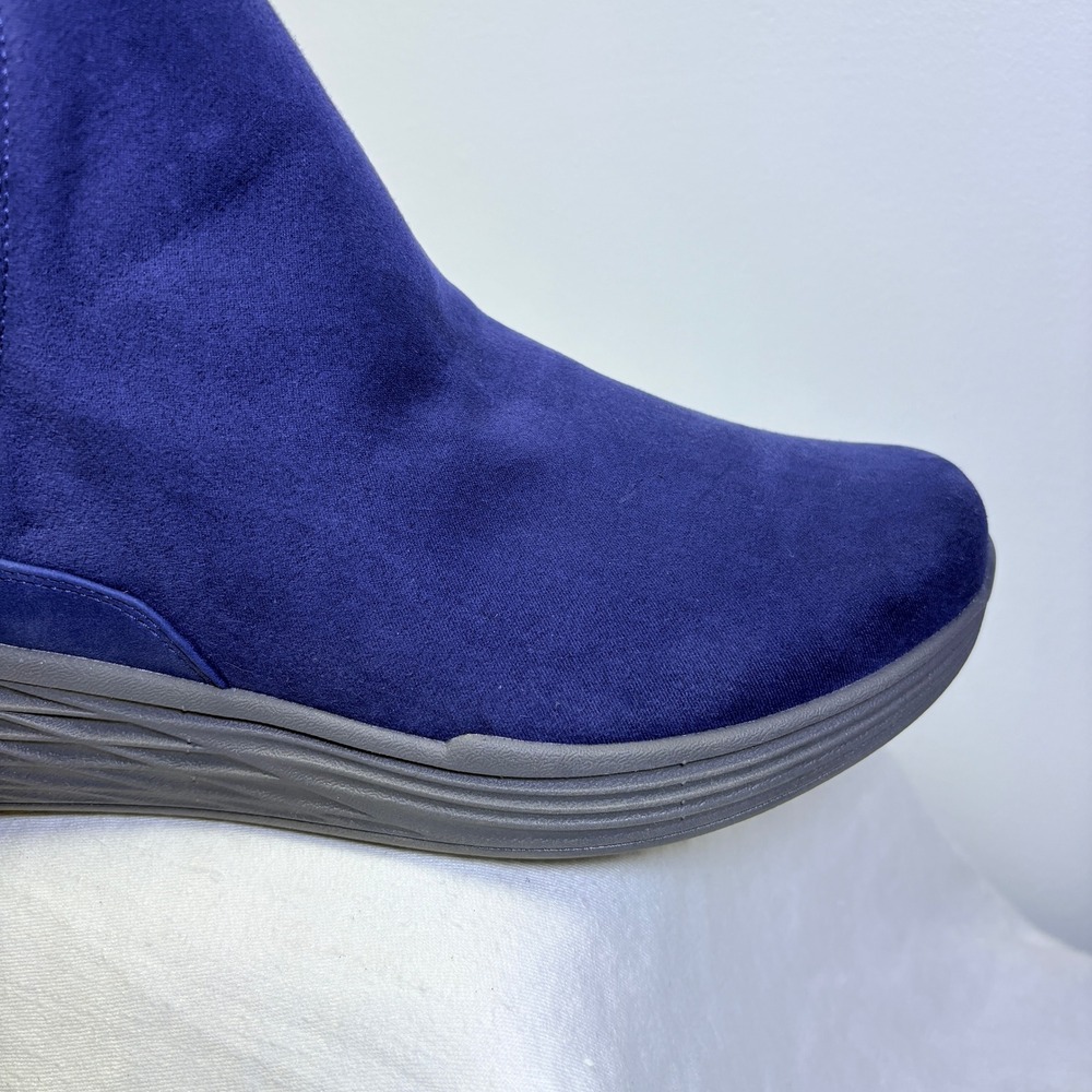 Ryka‎ Noelle Next Blue Fabric Ankle Boots Women 11M Side Zip Comfort Booties - Picture 13 of 15